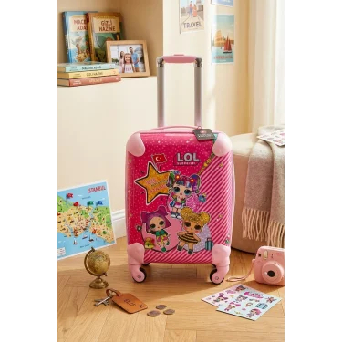 LuxePembe ABS Kız Çocuk Valiz