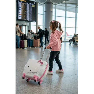 ABS Kitty Lüks Çocuk Kabin Valizi