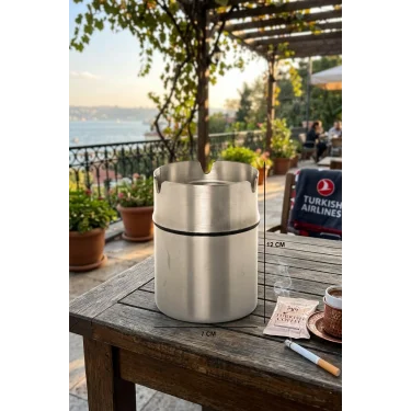 Paslanmaz Oto Küllük Dekoratif Küllük Metal Küllük Kokusuz Küllük 3 Adet