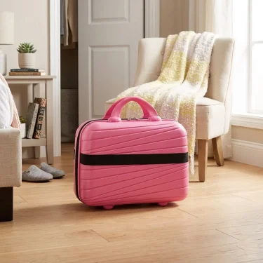 Lüks Pembe Makyaj Çantası – Darbelere Dayanıklı, Yüksek Koruma