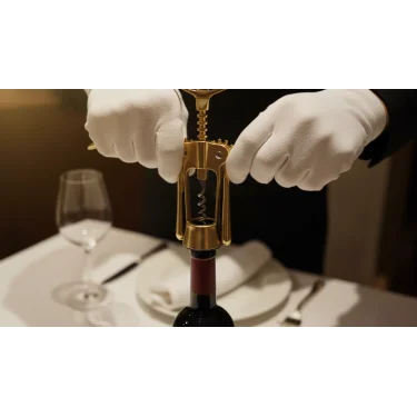 Sarı Professional Krom Tirbuşon Metal-Döküm-otel -restaurant-cafe