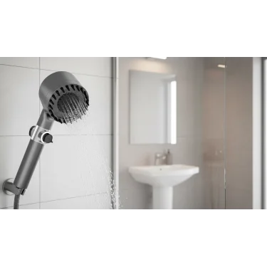 Lux 3 Fonksiyonlu Banyo Duş Başlığı Filtreli Kireç Önleyici Turbo Yüksek Basınçlı M