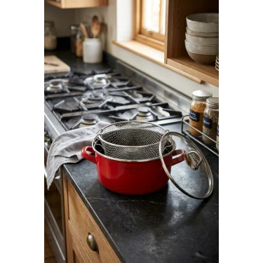 Milano Premium Kızartma Tenceresi – Kırmızı 22 cm – 4.5 Lt