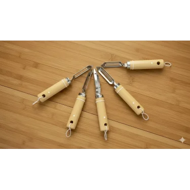 italyan tasarım ahşap-Metal Soyacak-oyma aleti 5 adet otel cafe resteurant