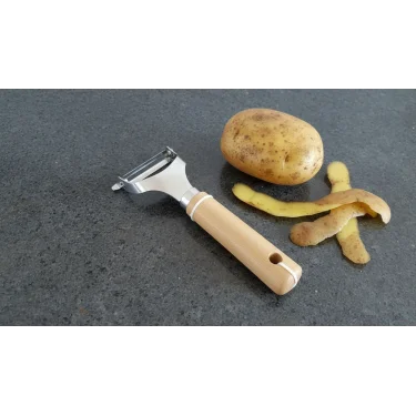 italyan tasarım ahşap Saplı Metal Meyve Sebze Soyacağı