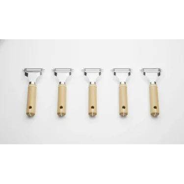 italyan tasarım ahşap Saplı Metal Meyve Sebze Soyacağı 5- adet otel resteurant cafe