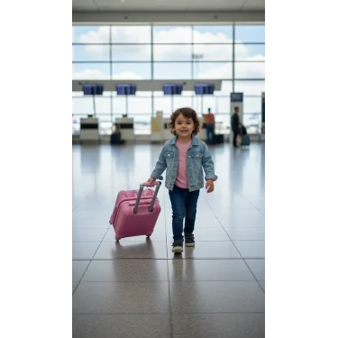 Prestij Prenses Çocuk Valizi – 360° Dönüşlü Pembe Tasarım