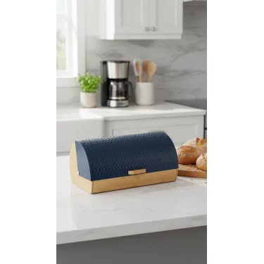 Zigzag Desenli Lüks Bambu Ekmek Kapsülü