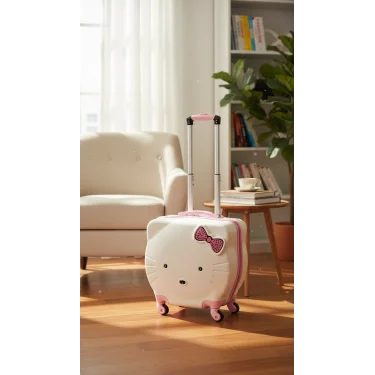Premium Hello Kitty 4 Tekerlekli Çocuk Valizi