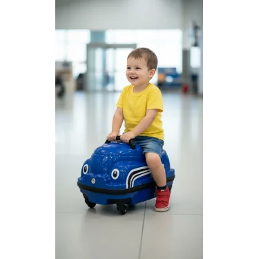 LuxTravel Çocuklar İçin Sürdürülebilir ABS Renkli Valiz