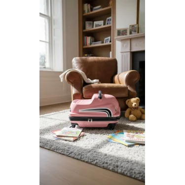 Abs Premium Çocuk Valizi – Açık Pembe Sürdürülebilir Şıklık