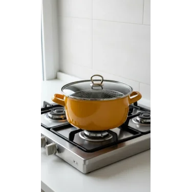 Kızartma Tenceresi Sarı 22 Cm 4,5 Lt