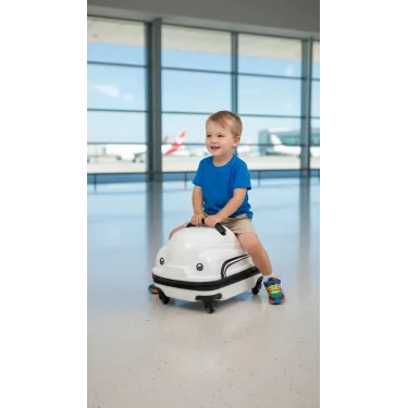 Eko-Style Çocuk Valizi – ABS Sürdürülebilir Çok Renkli