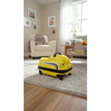 Lüks Kırmızı ABS Sürdürülebilir Çocuk Valizi – Hafif ve Dayanıklı Tasarım