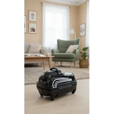 Siyah ABS Sürdürülebilir Çocuk Valizi – Şıklık ve Dayanıklılığın Yeni Tanımı