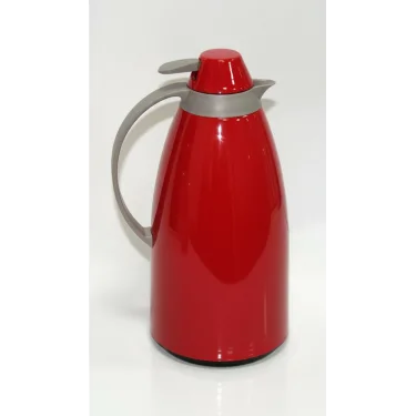 Cam İç Hazneli Vakumlu Termos 1.0 Litre - Sıcak ve Soğuk Tutucu kırmızı