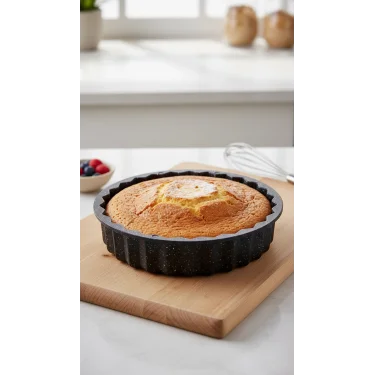 Hanımeli Döküm Kek Turta Kalıbı 28cm