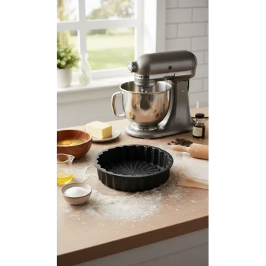 Hanımeli Premium 28cm Siyah Döküm Kek & Turta Kalıbı