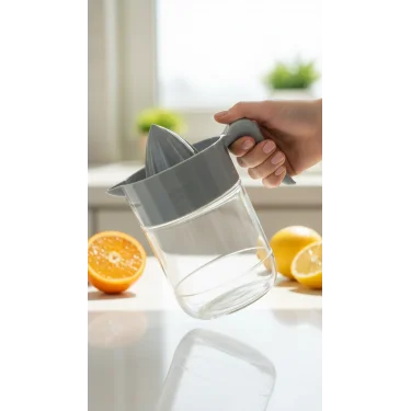 Premium 425 CC Narenciye Sıkma Seti – Plastik Limon & Portakal Sıkacağı