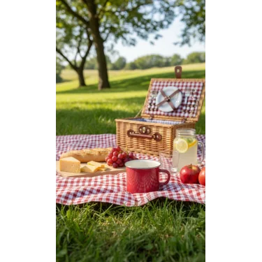 İtalyan Lüks Emaye Kampçı Kupa – Kırmızı