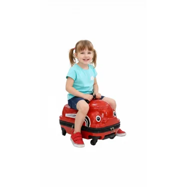 LuxKid ABS Sürülebilir Çocuk Valizi Kırmızı