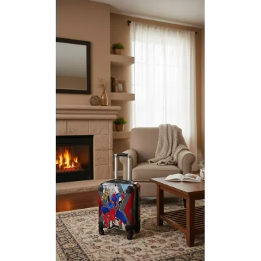 Premium Erkek Çocuk Kırılmaz Plastik Valiz – 40 cm