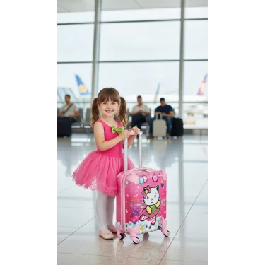 Pembe Lüks Çocuk Kabin Valizi