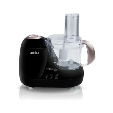 Arnica GH21031 Prokit 444 Mini Mutfak Robotu 600 W 1 lt Kapasite Siyah Rose Çok Fonksiyonlu