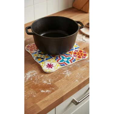 Bambu Mandala Otantik Nihale – 17x17 cm Premium Masa Koruyucu