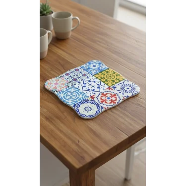 Nishev Lüks Bambu Mandala Otantik Nihale – 17x17 cm