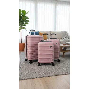 Premium Kırılmaz 4 Tekerlekli ABS Valiz Set – Yerli Üretim Polo