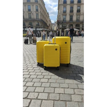 Premium 4 Tekerlekli Kırılmaz Valiz Set – Ultra Dayanıklı ABS Polo