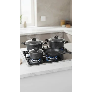 Neva Bitter Mercek 7 Parça Granit Set