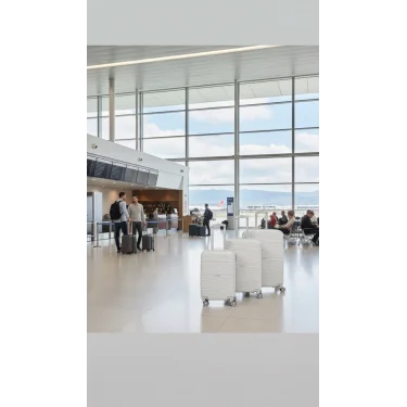 3’lü Valiz Bavul Seti Gri – Darbelere Karşı Yüksek Koruma