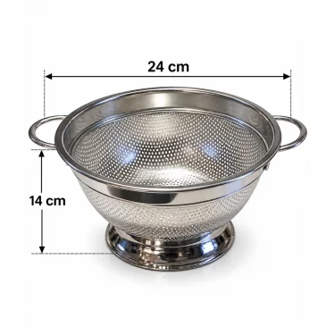 ayaklı süzgeç 24 cm orta boy
