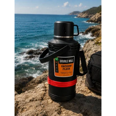 Profesyonel Termos 3 Litre - Kamp, Piknik & Dış Mekan Çelik Termos | Nishev