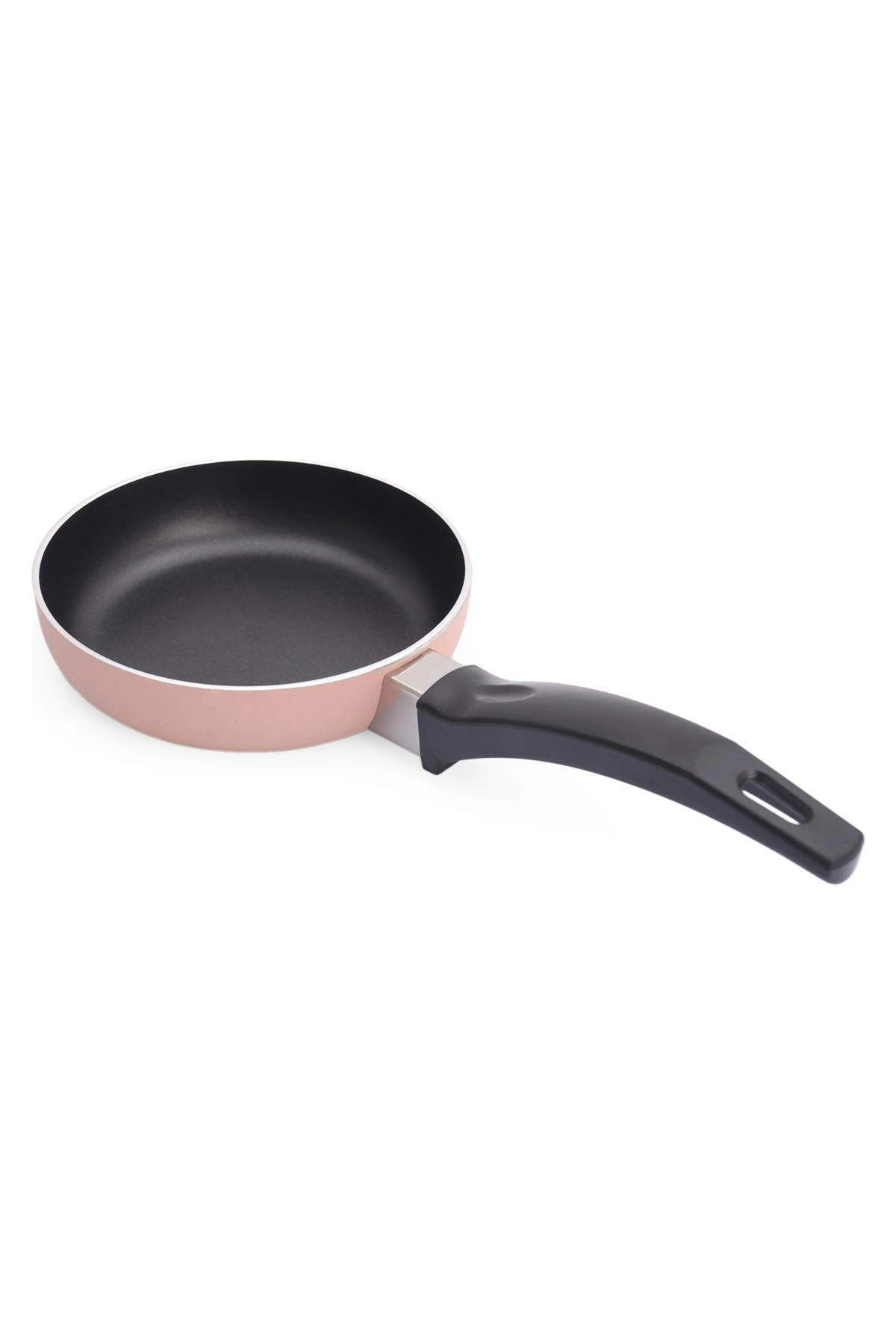 Premium Teflon Mini Sos Tavası 12 cm – Şık Açık Pembe