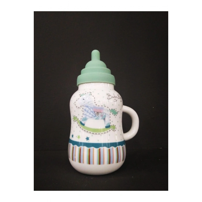 Porselen Silikon Kapaklı Biberon