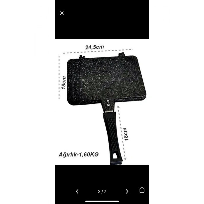 Lüx Döküm Ocak Üstü Tost Makinası