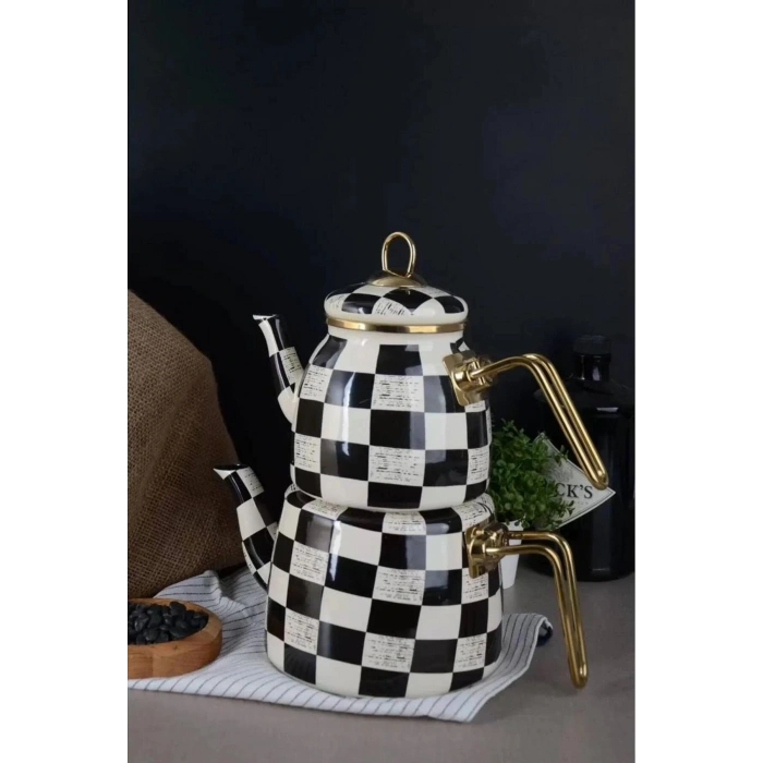 Elite Class Kırık Mermer Çaydanlık Takımı Özel Tasarım