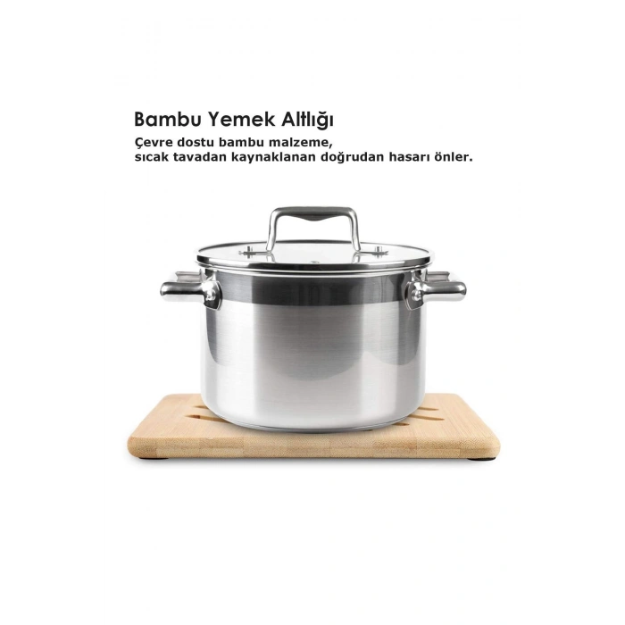 Bambu Kare Nihale Yatay Desenli