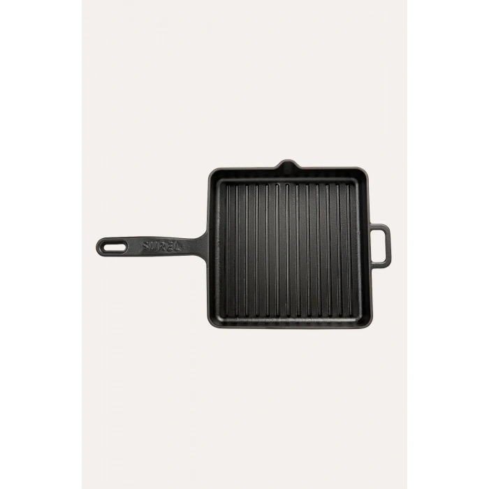 Sürel Siyah Kare Izgara Demir Döküm Tava 25 Cm