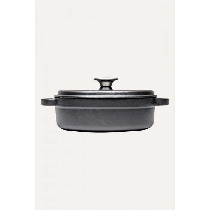 Sürel Siyah Demir Döküm Sığ Tencere 24 Cm