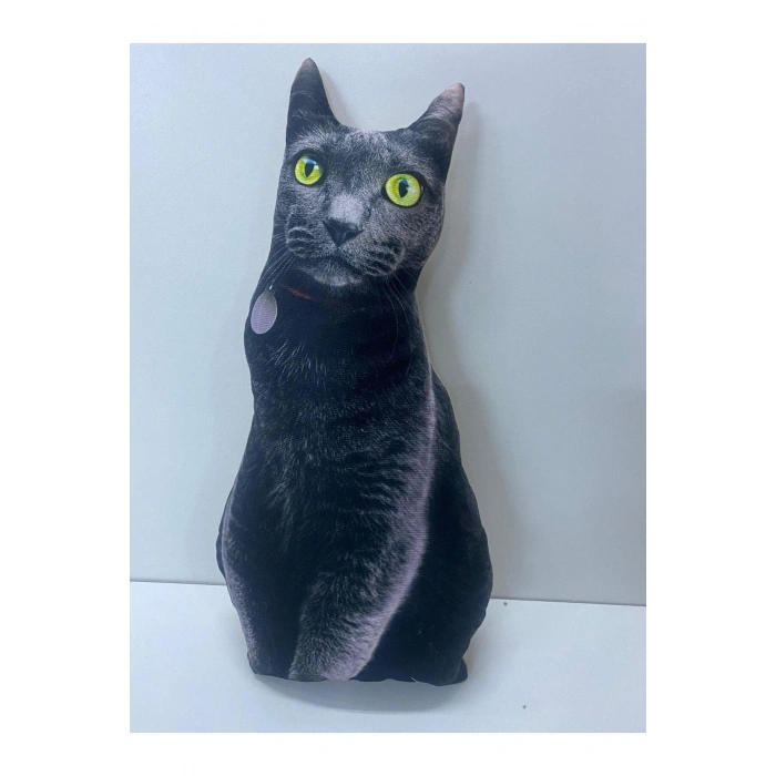 NİSHEV 3D Dijital baskılı kedi yastık EGE KEDİSİ