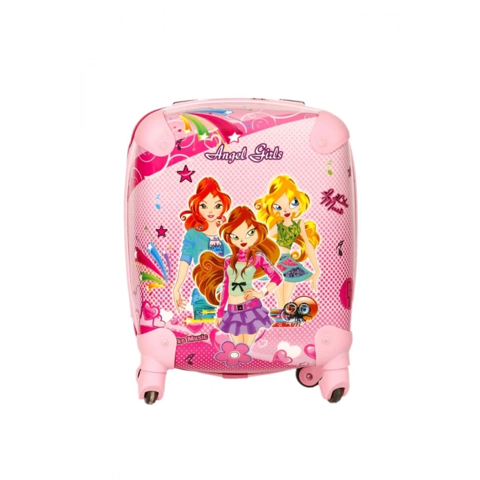 Angel Girls Kız Çocuk Valizi Pembe
