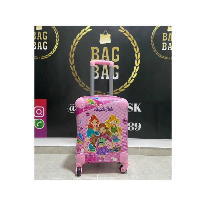 Angel Girls Kız Çocuk Valizi Pembe