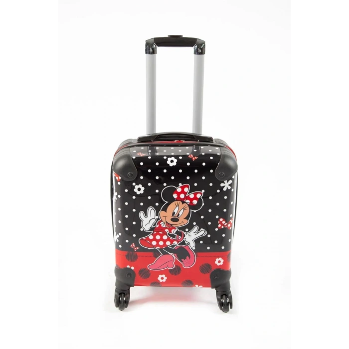 Mickey Mouse Kız Çocuk Valizi Kırmızı Siyah
