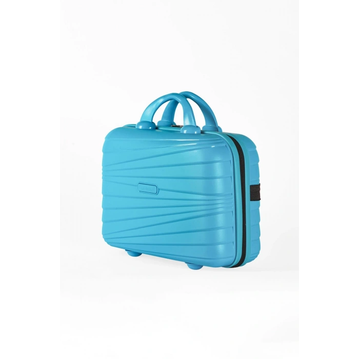 Mavi Makyaj Çantası Darbelere Karşı Yüksek Koruma Yerli Üretim Modern Tasarım 826334