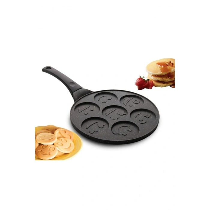 Gülenyüz Smile Pankek Krep Tavası Döküm Granit 28 Cm