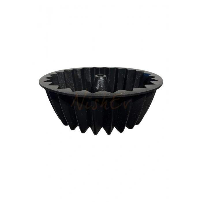 Hanımeli Döküm Kek Turta Kalıbı Siyah Renk 26cm